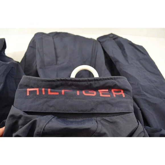 Tommy Hilfiger Mens Yacht Jacket Regatta Striped Full Zip Hooded Small Preppy - Picture 7 of 12